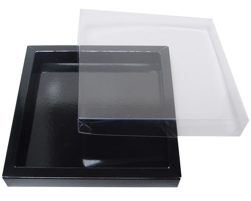 Windowbox 133x133x19mm noir laque