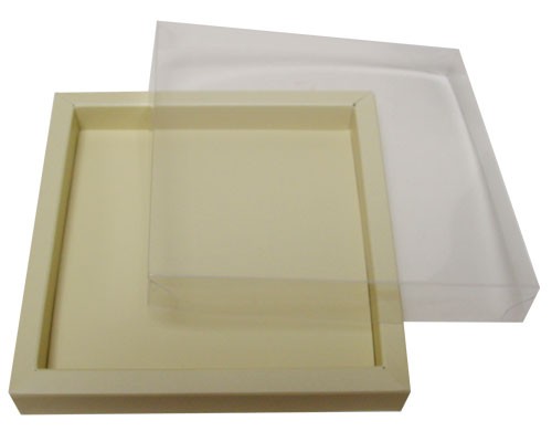 Windowbox 133x133x19mm ivory