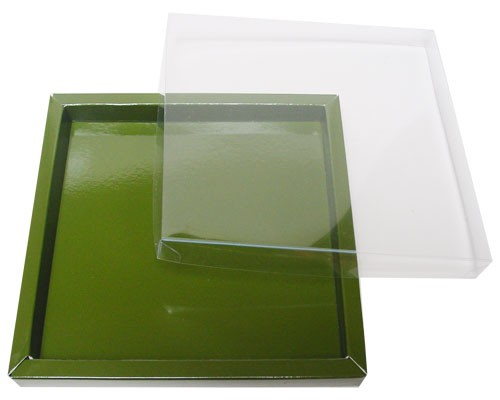 Windowbox 166x166x19mm vert foret laque