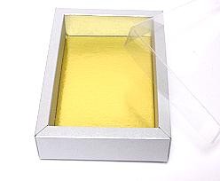 windowbox small rectangular, silvertin