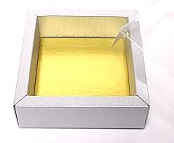 Windowbox 90x90x30mm interior silvertin