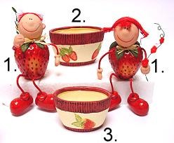 aardbei boy girl assorted ceramic
