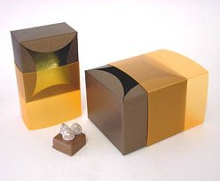 bilbao small 80x80x50mm bronztwist orange