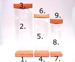 Arosa clip 80mm orange