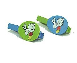Bunny Egg Peg Bluegreen set of 6