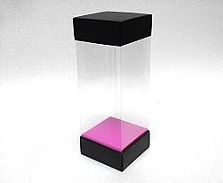 Skylinebox L80xW80xH200mm exterior Paris black - fuchsia