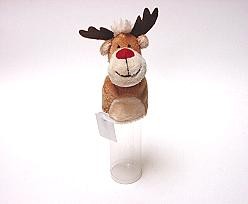 Reindeer plush open beige brown