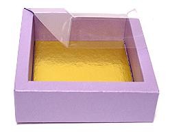 Windowbox 120x120x30mm interior goldyellow