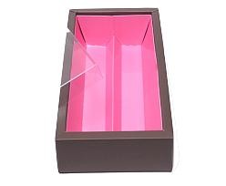 Macaron box 2 row taupe pink Hollywood