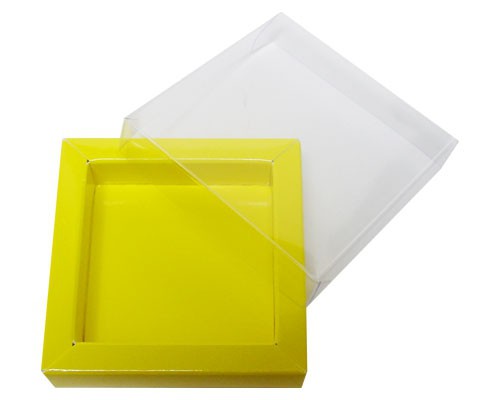 Windowbox 66x66x19mm jaune laqué
