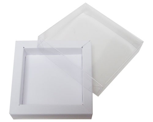 Windowbox 66x66x19mm duo mat white