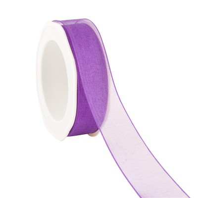 organza N 84 wired edge medium purple