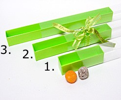 truffelbox 12 339x30x30mm vert pomme laque