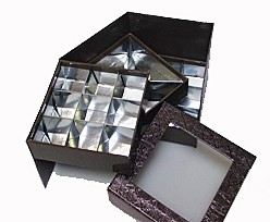 Cubebox 3 etage 22 compartments bronze