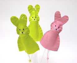 Egg warmer bunny ass. pink & green
