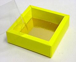 Windowbox 90x90x30mm interior jaune laque