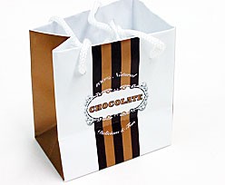 Paperbag Chocolate Small whitebrown