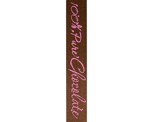 DoubleFaceSatin  100 Pure Chocolate  Brown/Pink