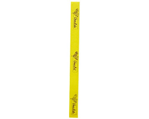 DoubleFaceSatin  Heart Graphic  Yellow/Brown