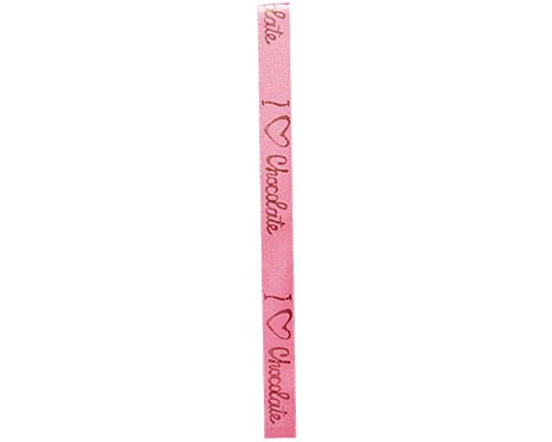 DoubleFaceSatin I Love Chocolat Pink/Brown