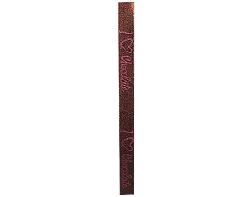 DoubleFaceSatin I Love Chocolat Brown/Pink