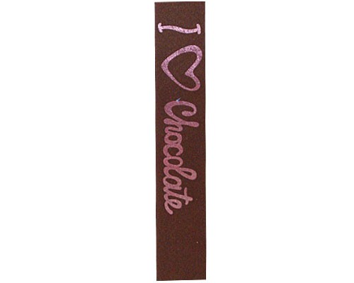 DoubleFaceSatin I Love Chocolat Brown/Pink
