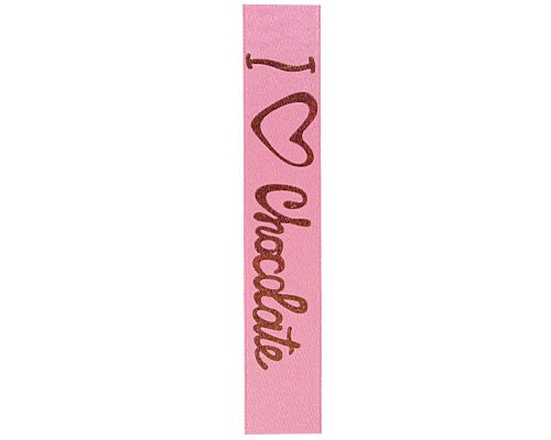 DoubleFaceSatin I Love Chocolat  Pink/Brown