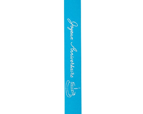 Prestige joyeux anniversaire turquoise/silver