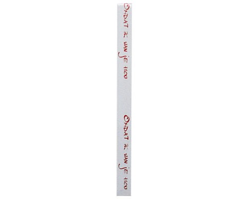DoubleFaceSatin  Omdat ik van je hou  White/Red