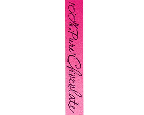 Ribanbel 100 Pure Chocolate  Fuchsia/Black