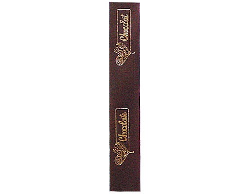 DoubleFaceSatin  Heart Graphic  Brown/Gold