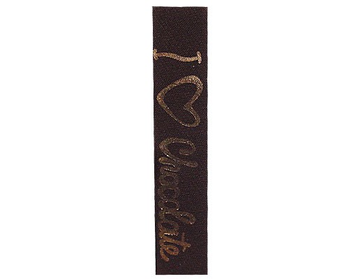 Ribanbel I Love Chocolat Brown/Gold