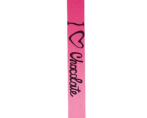 Ribanbel I love chocolate 15mm/100mtr fuchsia black