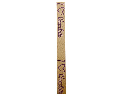 Ribanbel I love chocolate 15mm/100mtr Gold purple