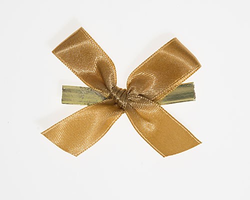 Bow ready made No 810 double face satin 15mm clipband 60mm black