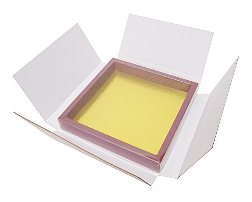 Verzenddoos brievenbus in wit voor de maat 175x175x25mm windowbox