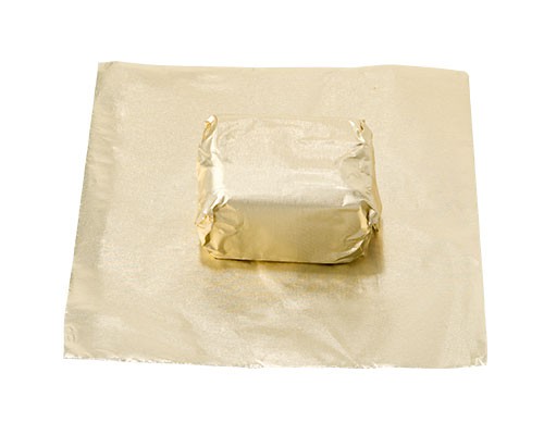 alu sheet 80x80 mm no. 700 gold/ pack of appr. 500grams