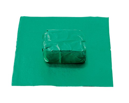 alu sheet 80x80 mm no. 13  xmasgreen/ pack of appr. 500grams