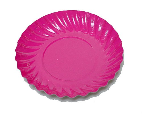 Bordje rond dia 88mm fuchsia