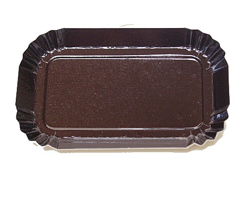 Bordje rectangular 80x40mm brown