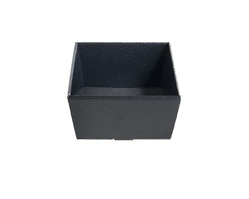 Basket square small 170x170x80mm shiny black
