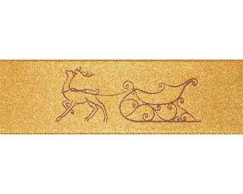 DoubleFaceSatin rudolf gold/burgandy