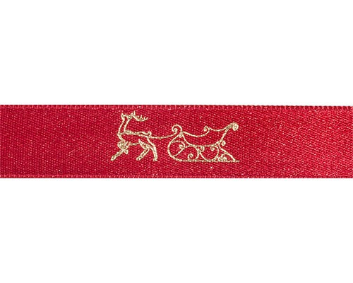 DoubleFaceSatin rudolf cherry/gold