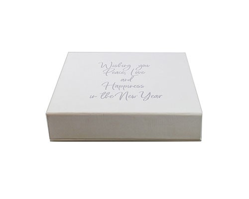 LuxBox magnet L165xW165xH30mm best wishes black