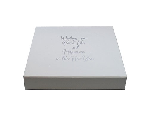 LuxBox magnet L205xW205xH30mm best wishes black