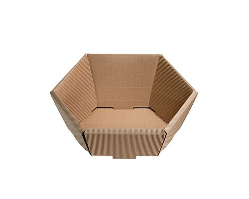 Basket hexa small L245xW205mm front H60mm/ back H105mm nature