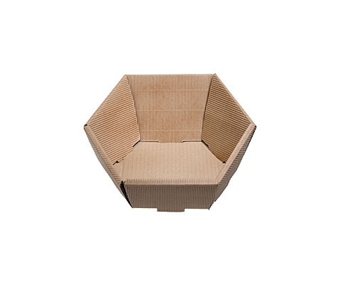 Basket hexa mini L200xW168mm front H48mm/ back H85mm nature