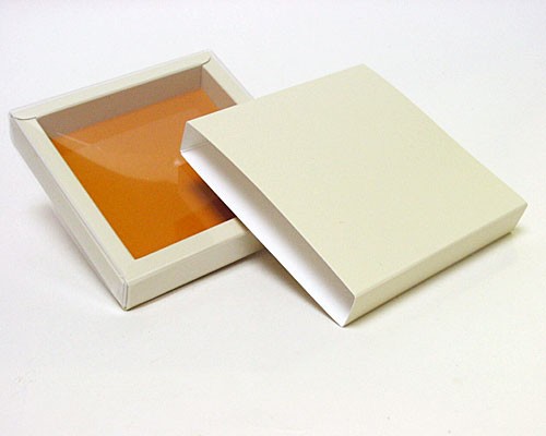 windowbox mini with sleeve 105x105x18mm Cairo ivory-caramel 
