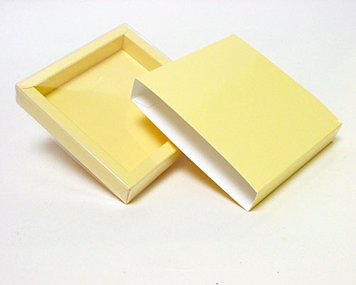 windowbox mini with sleeve 105x105x18mm creme laque 
