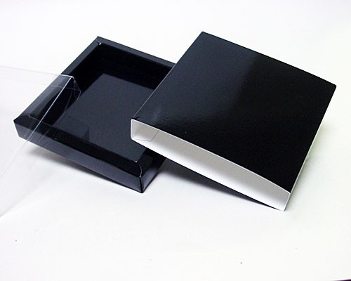 windowbox mini with sleeve 105x105x18mm noir laque 